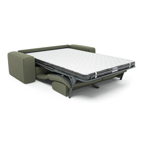 Canapé convertible express matelas Dunlopillo 140cm MYRA Tissu tramé