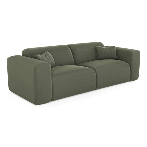 Canapé convertible express matelas Dunlopillo 140cm MYRA Tissu tramé