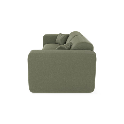 Canapé convertible express matelas Dunlopillo 140cm MYRA Tissu tramé