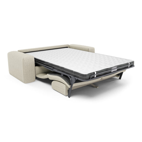 Canapé convertible express matelas Dunlopillo 160cm MYRA Tissu tramé