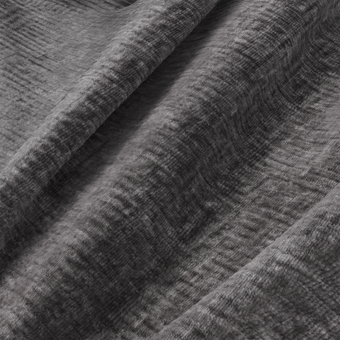 Canapé angle droit ouvert  MYRA velours à motifs
