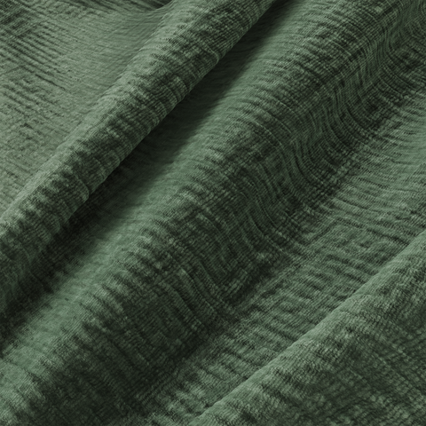 Canapé angle droit ouvert  MYRA velours à motifs
