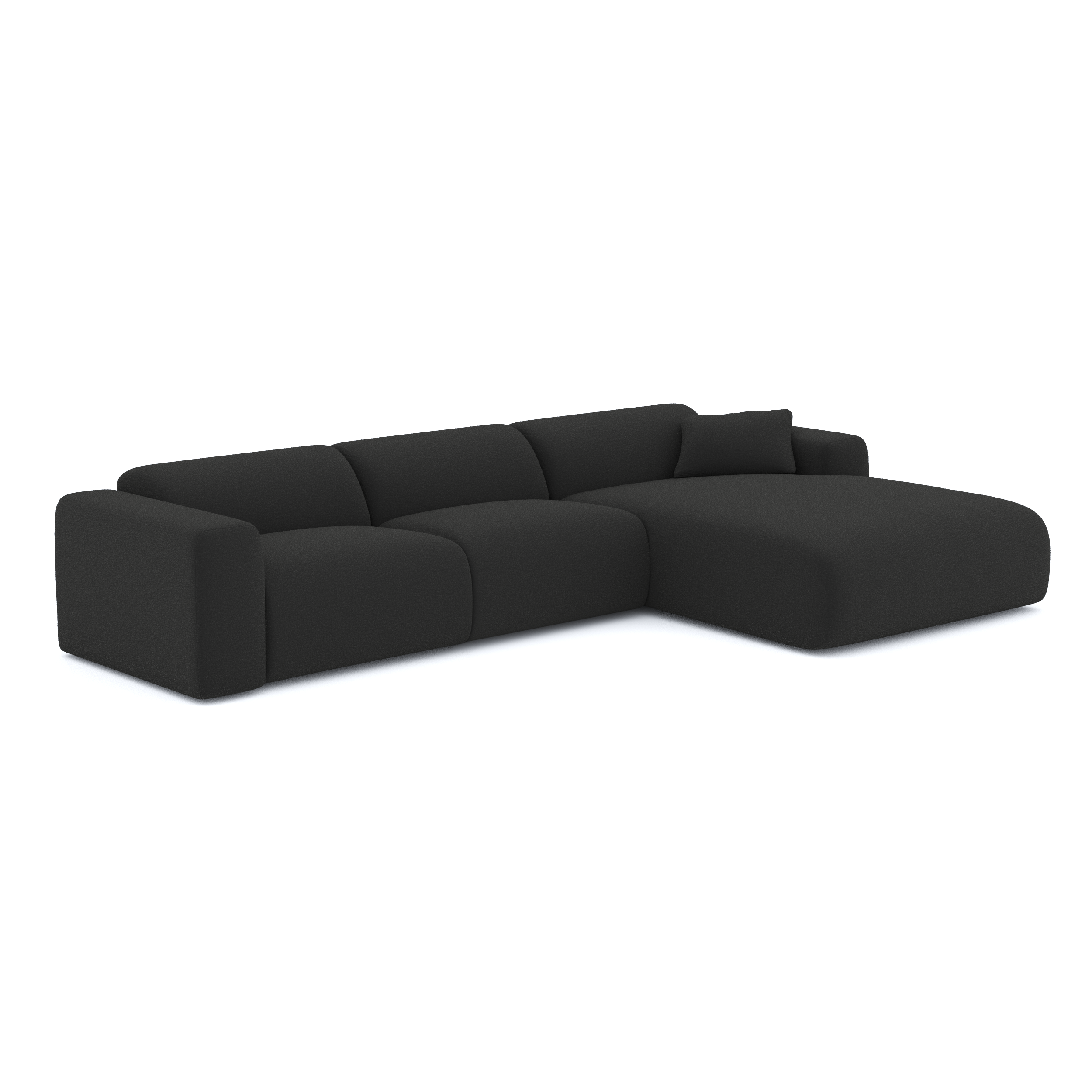 Canapé grand angle droit MYRA Bouclette– Sia Home