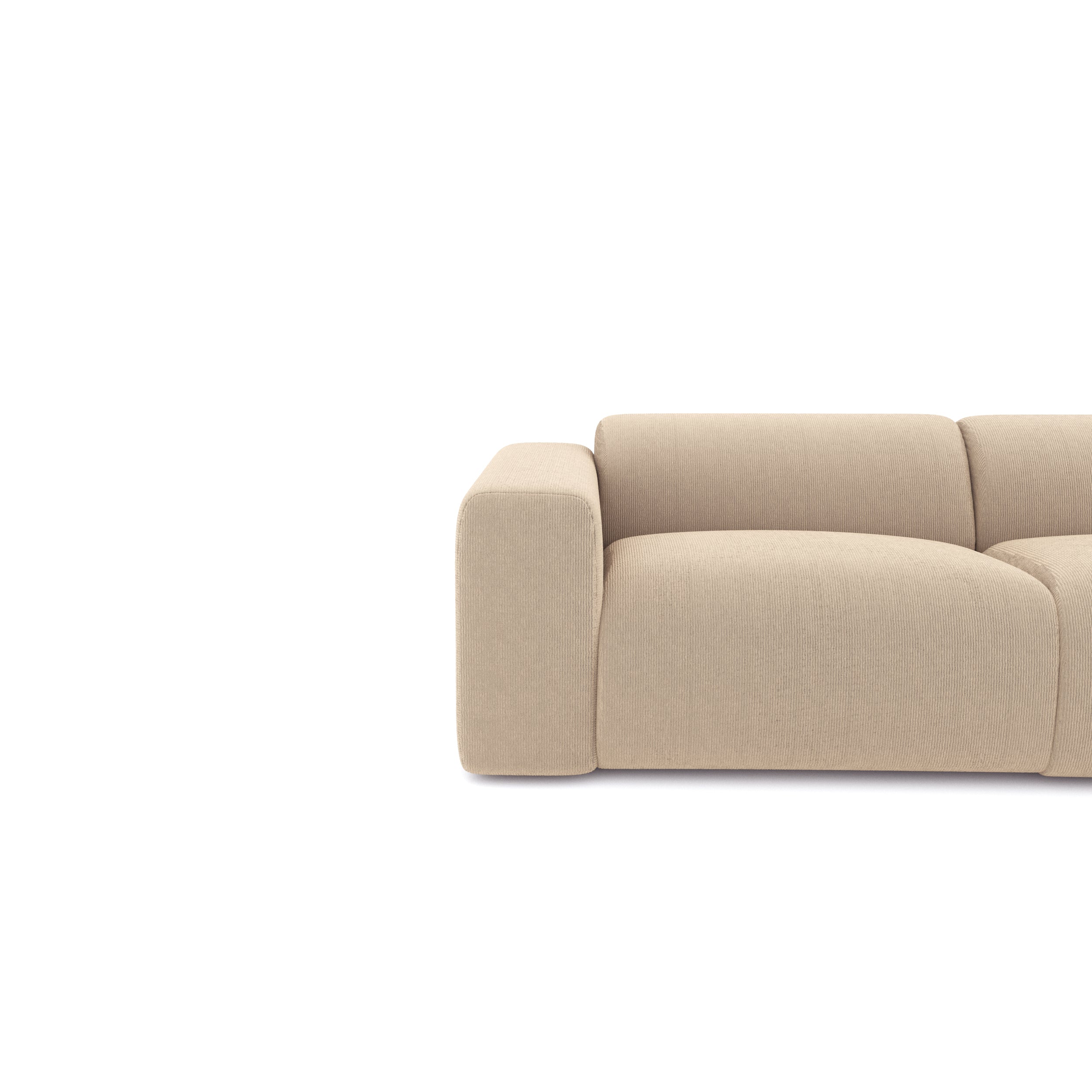 Canapé grand angle droit MYRA Velours côtelé– Sia Home