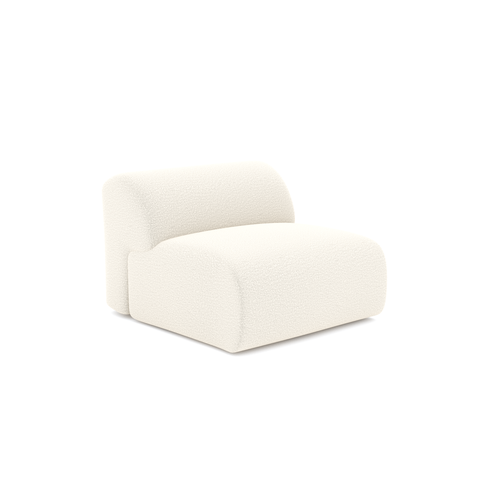 Fauteuil sans accoudoirs MYRA Tissu bouclette