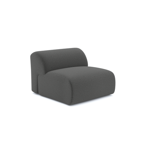 Fauteuil sans accoudoirs MYRA Tissu bouclette