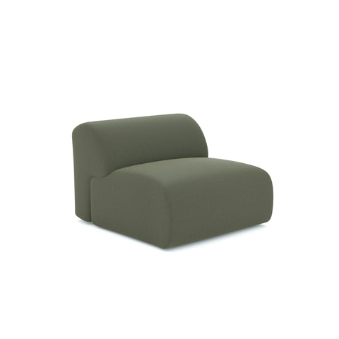 Fauteuil sans accoudoirs MYRA Tissu tramé