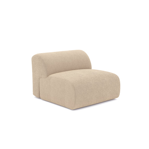 Fauteuil sans accoudoirs MYRA Velours côtelé