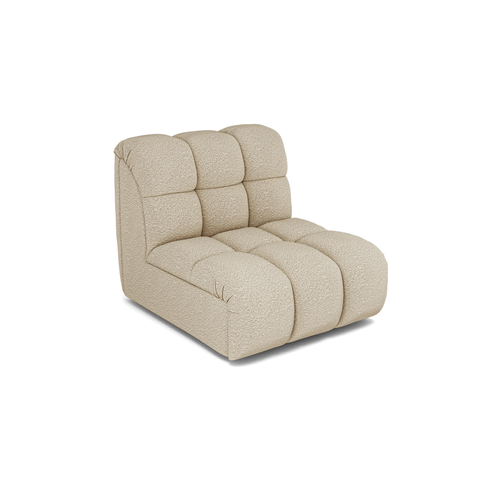 Fauteuil pivotant NELLY tissu bouclette