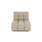 Fauteuil pivotant NELLY tissu bouclette