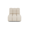 Fauteuil pivotant NELLY tissu bouclette