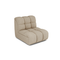 Fauteuil pivotant NELLY tissu bouclette