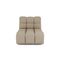 Fauteuil pivotant NELLY tissu bouclette