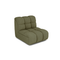 Fauteuil pivotant NELLY tissu bouclette