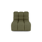 Fauteuil pivotant NELLY tissu bouclette
