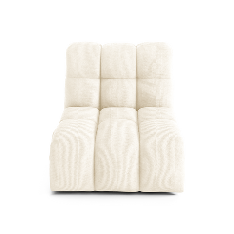 Fauteuil pivotant NELLY velours côtelé