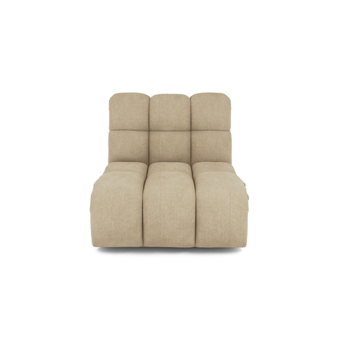 Fauteuil pivotant NELLY velours côtelé