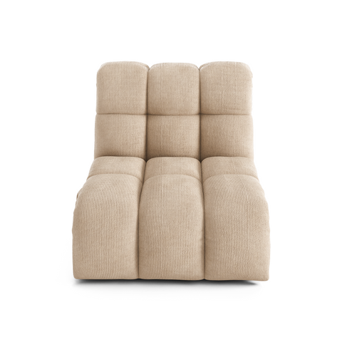 Fauteuil pivotant NELLY velours côtelé