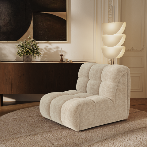 Fauteuil pivotant NELLY velours chenillé