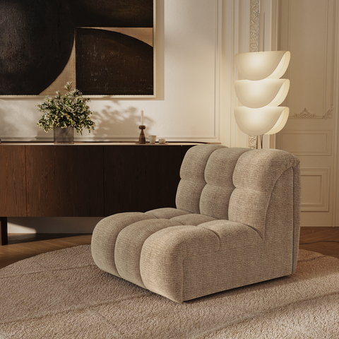 Fauteuil pivotant NELLY velours chenillé