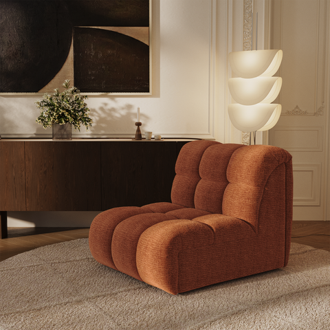 Fauteuil pivotant NELLY velours chenillé