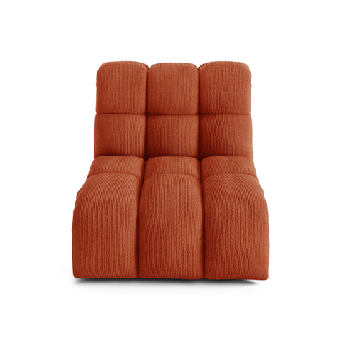 Fauteuil pivotant NELLY velours côtelé
