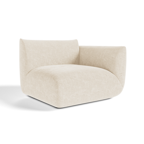 Module d'angle droit NOOMA velours chenillé