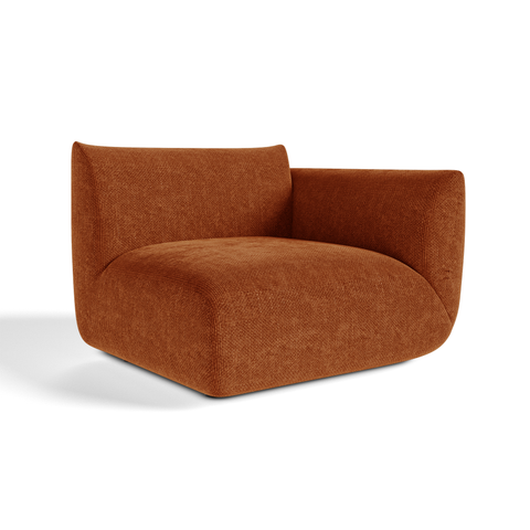 Module d'angle droit NOOMA velours chenillé
