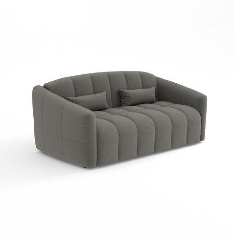 Canapé convertible express NORA Bouclette - Matelas Dunlopillo 140cm