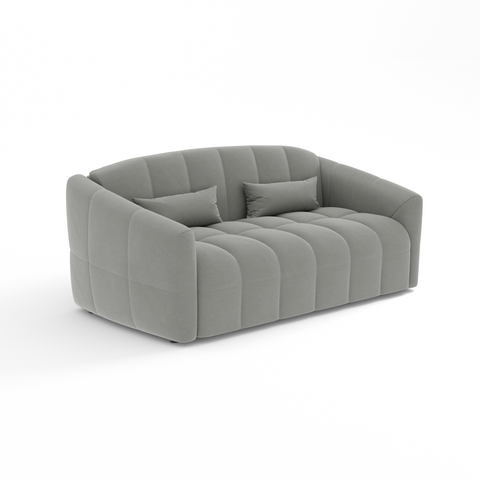 Canapé convertible express NORA Tissu tramé - Matelas Dunlopillo 160cm