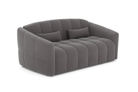 Canapé convertible express NORA Tissu tramé - Matelas Dunlopillo 160cm