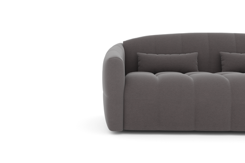 Canapé convertible express NORA Tissu tramé - Matelas Dunlopillo 160cm