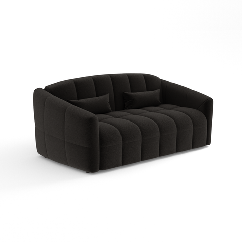 Canapé convertible express NORA Bouclette - Matelas Dunlopillo 160cm