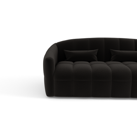 Canapé convertible express NORA Bouclette - Matelas Dunlopillo 160cm
