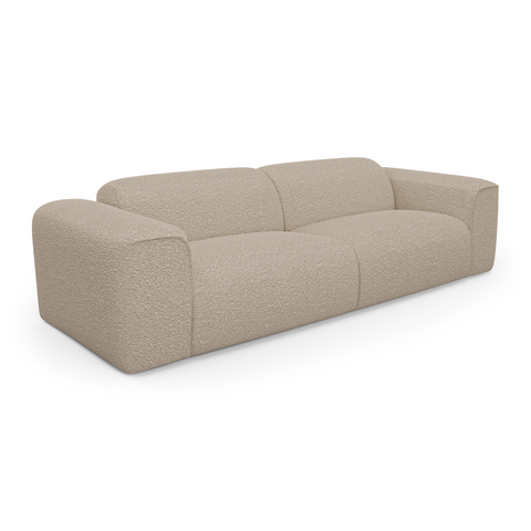 Canapé convertible express matelas Dunlopillo 140cm NOVA Tissu bouclette