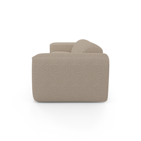 Canapé convertible express matelas Dunlopillo 140cm NOVA Tissu bouclette