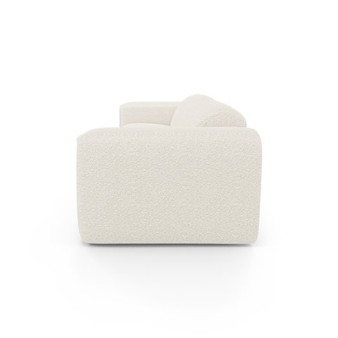 Canapé convertible express matelas Dunlopillo 140cm NOVA Tissu bouclette