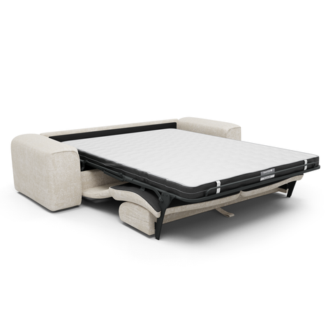 Canapé convertible express matelas Dunlopillo 140cm NOVA Velours tramé
