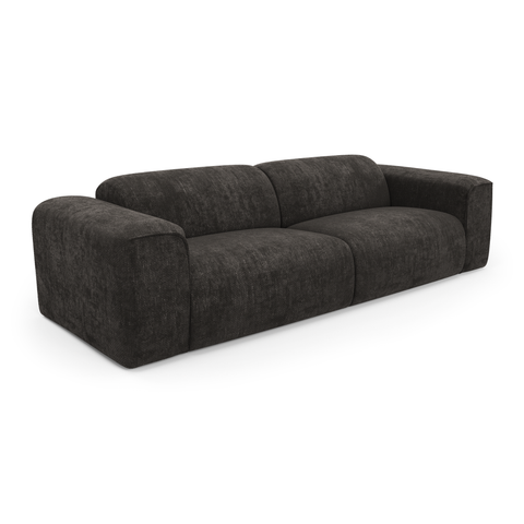 Canapé convertible express matelas Dunlopillo 140cm NOVA Velours tramé
