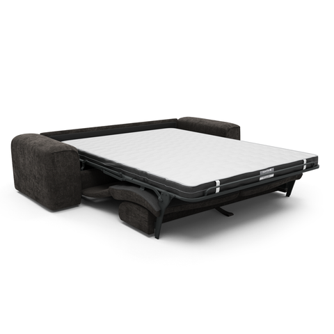 Canapé convertible express matelas Dunlopillo 140cm NOVA Velours tramé