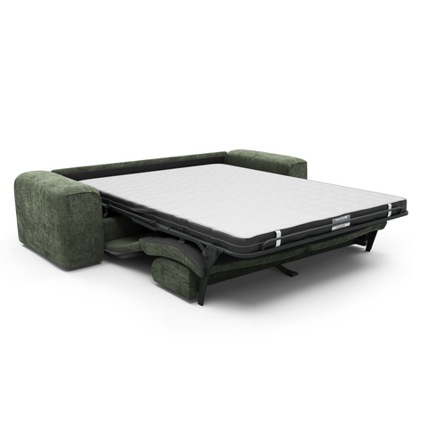 Canapé convertible express matelas Dunlopillo 140cm NOVA Velours tramé