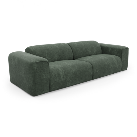 Canapé convertible express matelas Dunlopillo 140cm NOVA Velours à motifs