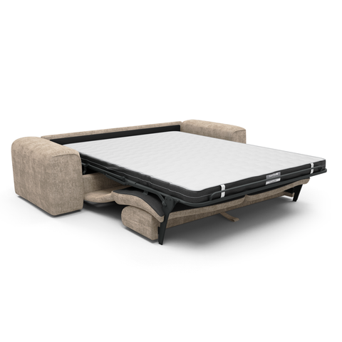 Canapé convertible express matelas Dunlopillo 160cm NOVA Velours tramé