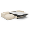 Canapé panoramique convertible express matelas Dunlopillo 140cm NOVA Velours texturé