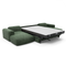 Canapé panoramique convertible express matelas Dunlopillo 140cm NOVA Velours texturé