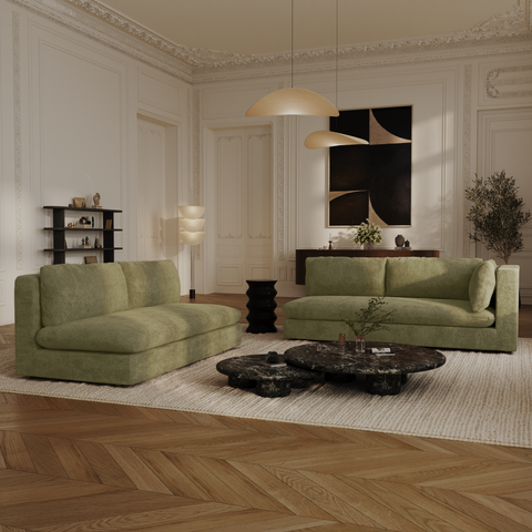 Méridienne droite ORA Tissu tramé