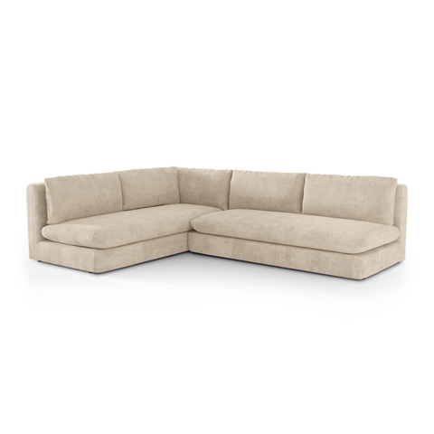 Canapé d'angle gauche ORA Tissu tramé