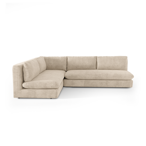 Canapé d'angle gauche ORA Tissu tramé