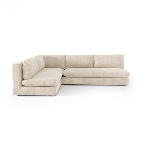 Canapé d'angle gauche ORA Tissu tramé