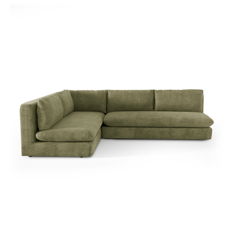 Canapé d'angle gauche ORA Tissu tramé